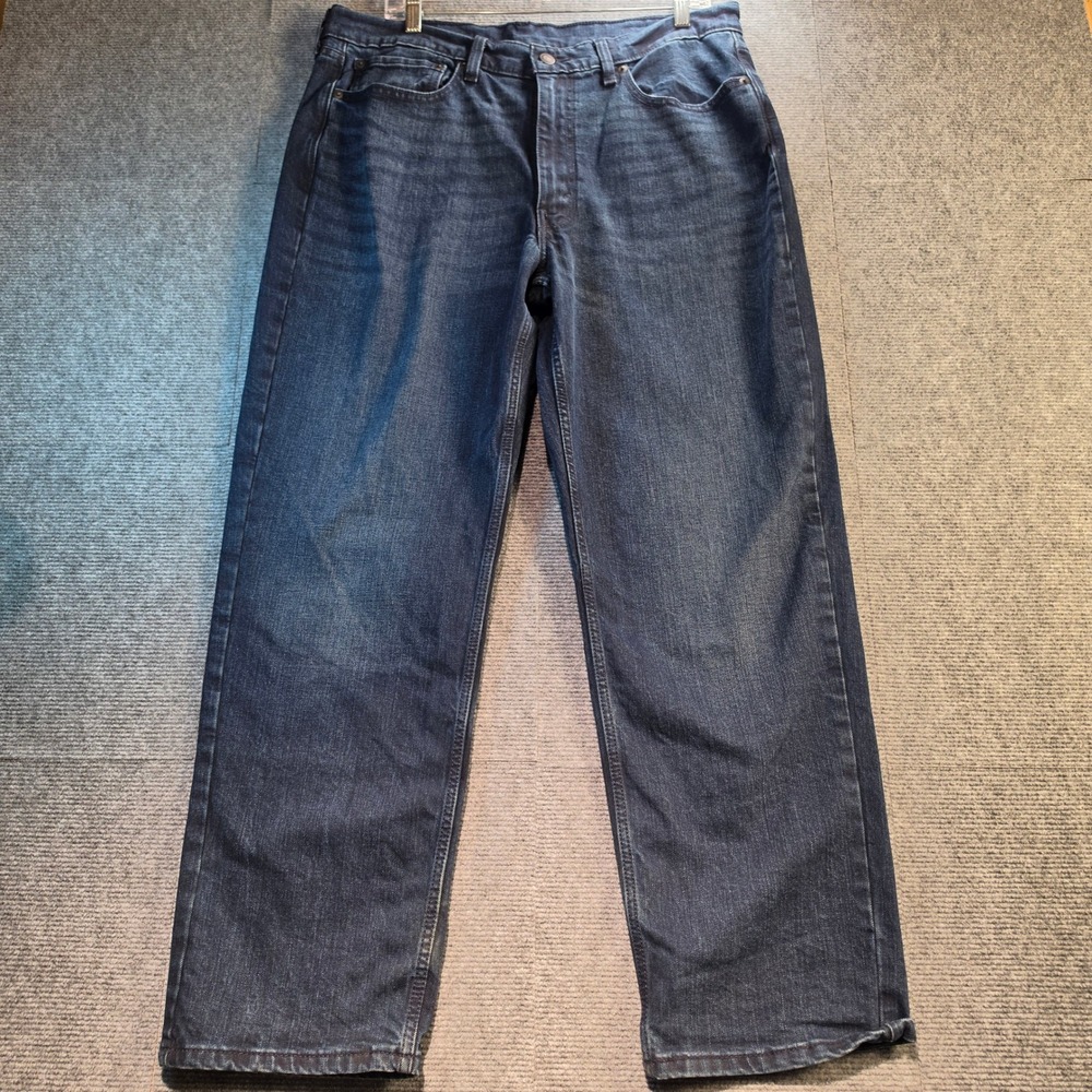Levi's 550 Relaxed Fit Men 36x30 Blue Excellent WaterLess Denim Jeans